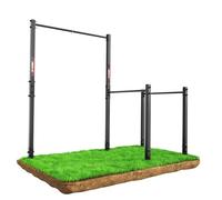 K-Sport: Barra fija de dominadas para exteriores + estación de dip I estación de fuerza resistente a la intemperie con barra de dominadas y barra de dip I Estación de dominadas I Pull Up Mate