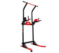 K-Sport: Power Tower Fitness Aparato | Barra de dominadas independiente | Torre de fuerza multifuncional de hasta 150 kg | Fitness Tutm | Torre de fuerza con estación de inmersión y barra de dominadas