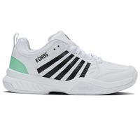 K-Swiss Court Express 2 Carpet, Tenis Shoe Mujer, White Neon Mint Black, 35 EU