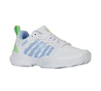 K-Swiss Court Express 2, Tenis Shoe Mujer, Wht Dutch Canal Green, 41 EU