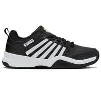 K-Swiss Court Express 2 - Tenis para hombre, Negro/blanco/verde neón suave, 47 EU