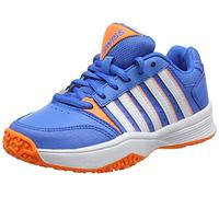 K-Swiss Court Smash Omni Zapatillas, Unisex niños, Azul/Blanco/Naranja, 39 EU