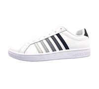 K-Swiss Court TIEBREAK - Zapatillas para hombre, color blanco y negro gradiente (talla 42 EU), color blanco