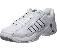 K-Swiss Defier Rs - Zapatillas de tenis Hombre, color blanco - white (white/dressblue/fieryred 164), talla 41.5 EU