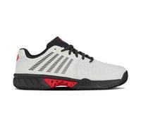 K-Swiss Express Light 3 HB, Tenis Shoe Hombre, Bright White Stretch Limo High Risk Red, 41.5 EU