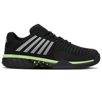 K-Swiss Express Light 3, Zapatos de Tenis Hombre, Negro y Verde neón Suave, 47 EU
