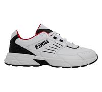 K-Swiss FARIO LTH - Zapatillas Deportivas para Hombre, Color Blanco, Negro y Rojo, Talla 44,5 EU, White Black Mars Red, 44.5 EU