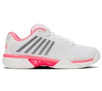 K-Swiss Hypercourt Express 2 - Tenis para mujer, Blanco/rosa pastel neón/negro, 40 EU