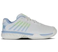 K-Swiss Hypercourt Express 2, Tenis Shoe Mujer, Wht Dtchcnl Green, 37.5 EU