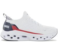 K-Swiss Zapatillas Deportivas para Hombre, Color Blanco, Azul Marino y Rojo, Talla 45 EU, Blanco Marino Rojo, 45 EU