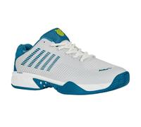 K-Swiss Hombres Hypercourt Express 2 AC Zapatillas De Tenis Zapatilla Todas Las Superficies Blanco - Turquesa 42,5
