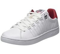 K-Swiss Lozan II - Zapatillas deportivas para hombre, WHT/WHT/Mars RED, 45 EU