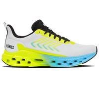 K-Swiss Melrose Tubes Lite - Zapatillas de Correr para Hombre, Color Blanco/Negro Beauty/Evening Primerose/Aquarius, Talla 44 EU