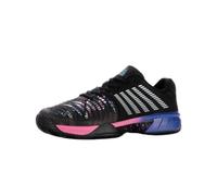 K-Swiss Performance Express Light 3 Padel, Zapatos de Tenis Hombre, Black/True Blue/Neon Pink, 41 EU