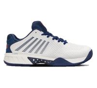 K-Swiss Performance Hypercourt Express 2 HB, Zapato de Tenis Hombre, Blanc de Blanc/Blue Opal/Lollipop, 46 EU