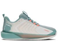 K-Swiss Performance ULTRASHOT 3, Zapato de Tenis Mujer, Blanc/Nile Blue/Desert Flower, 39 EU