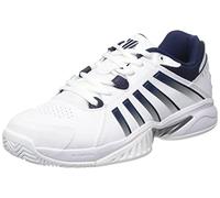 K-Swiss Receiver V, Zapatos de Tenis Hombre, White/Peacoat/Silver, 42.5 EU