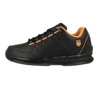 K-Swiss Rinzler - Zapatillas Deportivas para Hombre, Color Negro/Naranja Poppy, Talla 43 EU, Black Orange Poppy, 43 EU