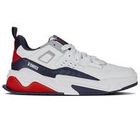 K-Swiss Techna - Zapatillas Deportivas para Hombre, Color Blanco, Azul Marino y Rojo, Talla 40 EU, Blanco Marino Rojo, 40 EU