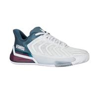 K-Swiss Ultrashot 4, Tenis Shoe Hombre, White Stargazer Neon Blaze, 41 EU