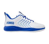 K-Swiss ULTRASHOT Zapatillas de Tenis Ligeras para Hombre, Color Blanco/Azul Brillante, mar báltico, Talla 42,5 EU