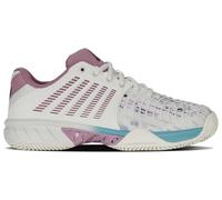 K-Swiss Women's Express Light 3 Tenis Shoe, Wht Lilas Pastelturq, 43 EU