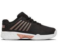 K-Swiss Hypercourt Express 2, Zapatillas Deportivas Mujer, Negro Blanco Rosa Oro, 40 EU