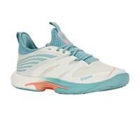 K-Swiss Women's Speedtrac Tennis Shoe, Blanc De Blanc Nile Blue Desert Flower, 37.5 EU