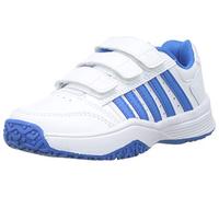 K-Swiss Zapatilla Court SMASHSTRPOMNI White/BRILLANTBLUE 10,5 JR UK Zapatillas, Unisex niños, Blanco/Azul, 28,5 EU