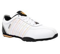 K-Swiss Zapatillas Arvee 1.5 para Hombre, Color Blanco, Negro/Naranja Poppy, Talla 44 EU, Blanc Black Orange Poppy, 44 EU