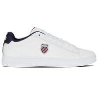 K-Swiss Zapatillas Court Shield II para Hombre, Wht/Peacot/SMBA Red, 42 EU, Wht Peacot Smba Red, 42 EU
