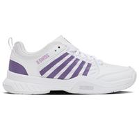 K-Swiss Court Express 2, Tenis Shoe Mujer, White Purple Haze Neon Lavender, 41 EU