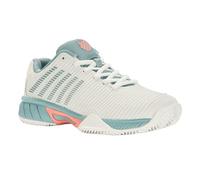 K-Swiss Zapatillas de Tenis Hypercourt Express 2 HB para niña, Blanc De Blanc Nile Blue Desert Flower, 34 EU