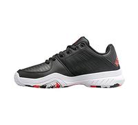 K-Swiss Zapatillas de Tenis para niño Court Express Omni, Jet Black White Spicy Orange Marble, 36 EU