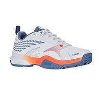 K-Swiss Zapatillas de Tenis Speedex para Hombre, White Infinity Scarlet Ibis, 45 EU