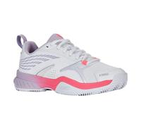 K-Swiss Zapatillas de Tenis Speedex para Mujer, White Orchid Petal Neon Blaze, 35.5 EU