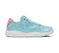 K-Swiss Zapatillas de Tenis Tura Team Padel para Mujer, Soft Neon Blue White Blue Glow, 41 EU