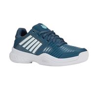 K-Swiss Zapatillas de Tenis Unisex para niños Court Express Carpet, Indian Teal White Aqua Splash, 33.5 EU