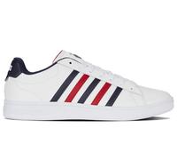 K-Swiss Zapatillas para Hombre Court Tiebreak II, Wht Peacot Smba Red, 41 EU