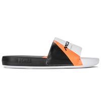 K-Swiss Zapatillas Slide SNDL X MCLAREN para hombre, color blanco/negro/papaya, talla 39,5 EU, Wht Black Papaya, 39.5 EU
