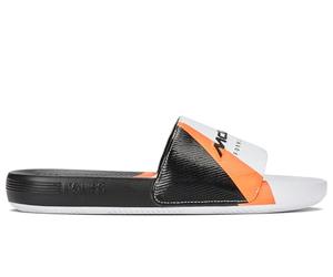 K-Swiss Zapatillas Slide SNDL X MCLAREN para mujer, color blanco/negro/papaya, talla 41 EU, Wht Black Papaya, 41 EU