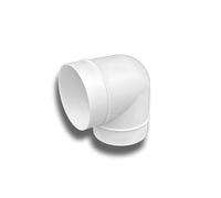 K-TECH-PRO Codo de tubo de 90°, 90 grados, PVC, redondo, sistema de ventilación de conducto, diámetro de 100 mm