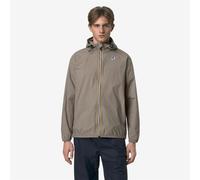 K-WAY Cortavientos con capucha unisex LE VRAI CLAUDE 4.0. Color beige marrón claro