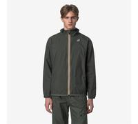 K-way Cortavientos con capucha unisex LE VRAI CLAUDE 4.0. Talla L. Color Verde