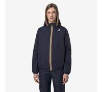 K-WAY Cortavientos unisex con capucha LE VRAI CLAUDE 4.0 WARM. Color azul marino