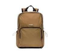 K-Way Gizy - Mochila unisex de nailon, marrón, 30 x 43 x 11 cm, con compartimentos para portátil y correas ajustables