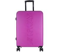 K-Way K-AIR Trolley rígido de viaje con maxi logo cuatro ruedas para máxima libertad de movimiento.Presenta dos bolsillos con cremallera en el interior, elásticos cruzados inspirados en la icónica