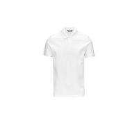 K-Way Polo de hombre, con cuello clásico y tira de botones, logotipo en el pecho de silicona, tono sobre tono, manga corta, ajuste normal, color blanco, blanco, XXL