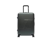 K-Way Trolley de policarbonato, verde oscuro, 57L, 64 x 43 x 25 cm, 4 ruedas giratorias, cerradura TSA