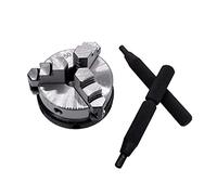 K01-50 50mm Torno Mini Chuck 3 mandíbulas Pájaro de mano la madera con barra tornillo rosca montaje Herramienta chuck egocéntrico Taladrado Fresado
